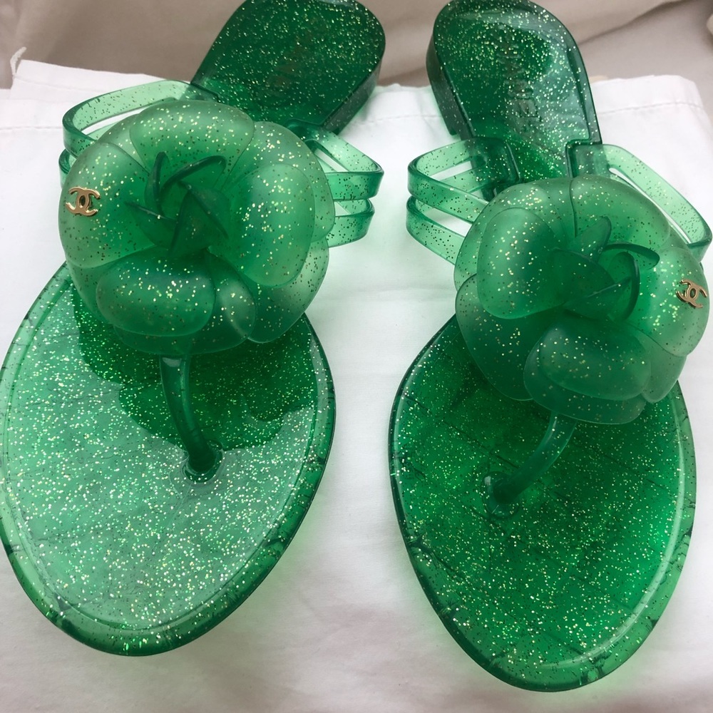 Chanel jelly sandals